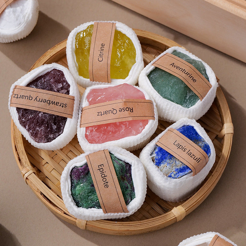 Natural Raw Crystal Stones Set – Healing & Energy Balance Collection